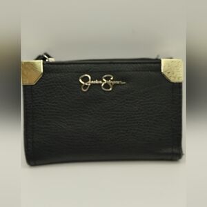 Jessica Simpson Black and Gold Double Sided Wallet